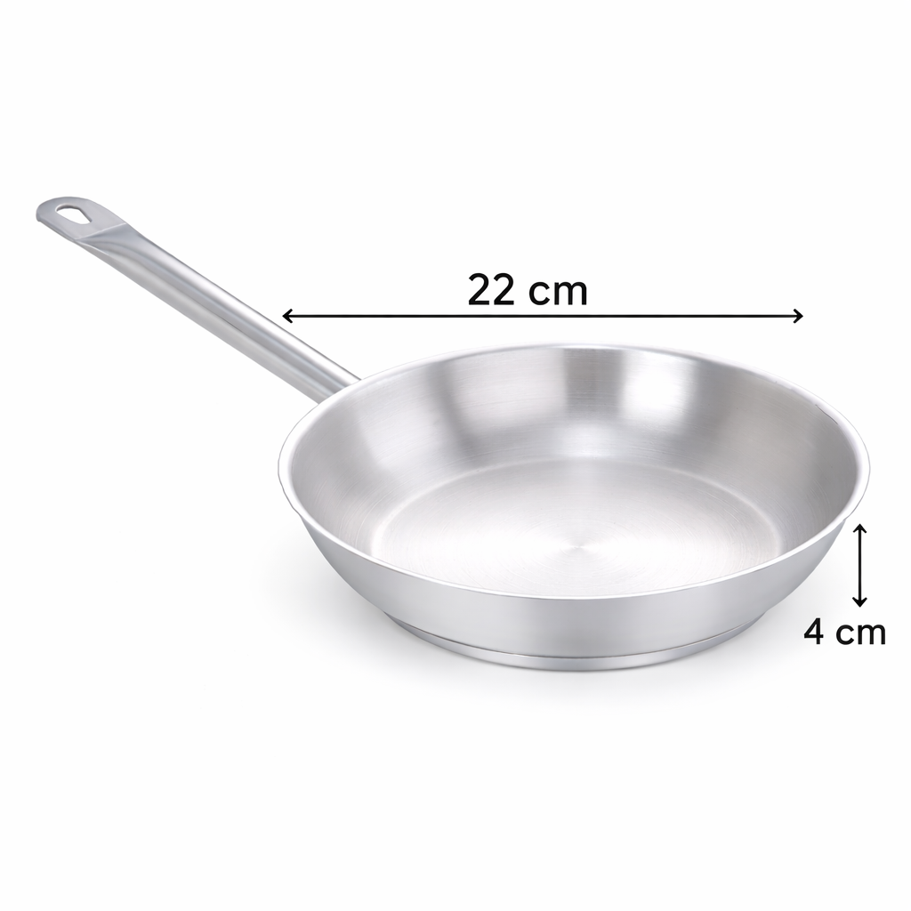 Pradeep Stainless Steel Frying Pan 22 cm