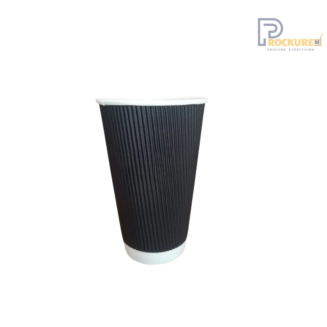 Ripple Black Cup 480 ml (16 Oz)