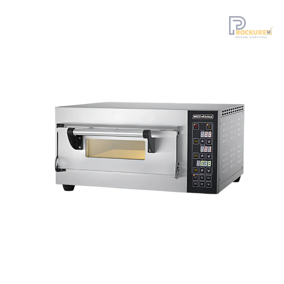 Midkitchen MK PO441 Electric Stone Pizza Oven - Single Deck 2
