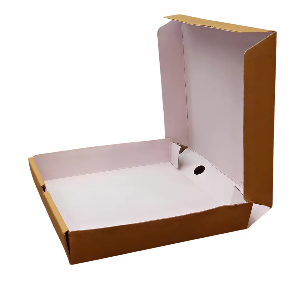Kraft Brown Corrugated Pizza Box Plain Square Shaped 7 to 12 Inch 2
