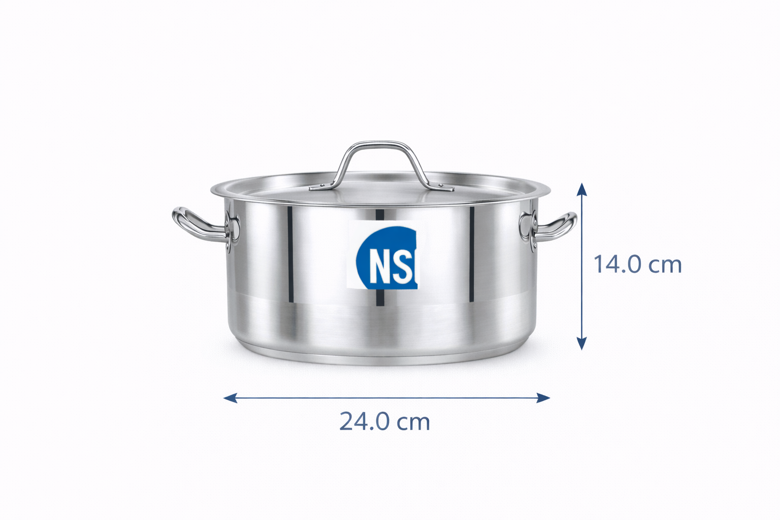 Pradeep Stainless Steel Cookpot 6 Litre - Cookplot 1/2 Size 24x14 cm 7229M/24