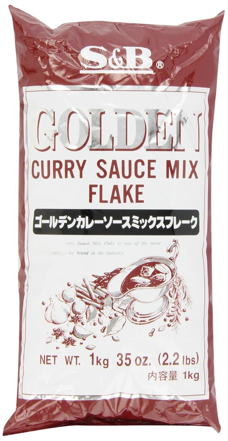 S&B Golden Curry Sauce Mix Flakes 1kg Foodservice Pack for Japanese Cuisine