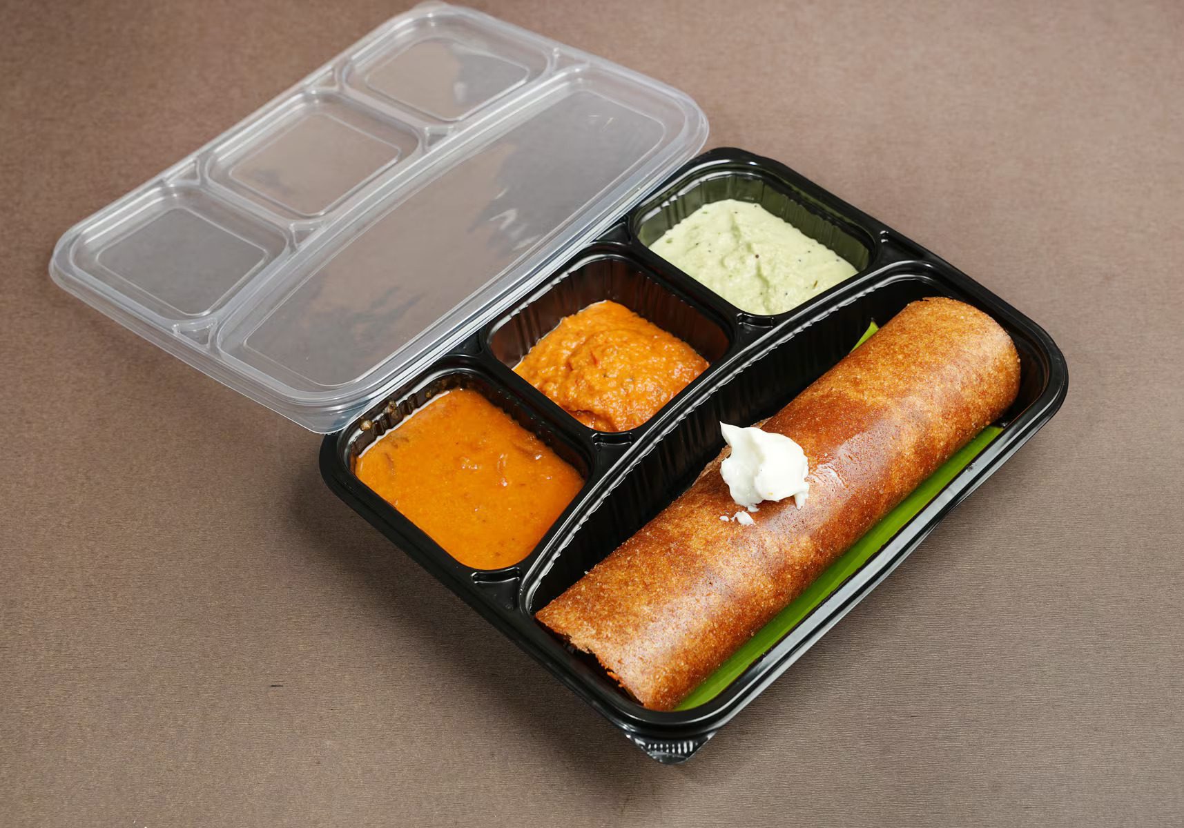Paras 4CP Meal Tray Platter With Lid | Polypropylene (Plastic)
