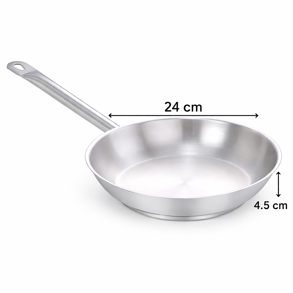 Pradeep Stainless Steel Frying Pan 24 cm