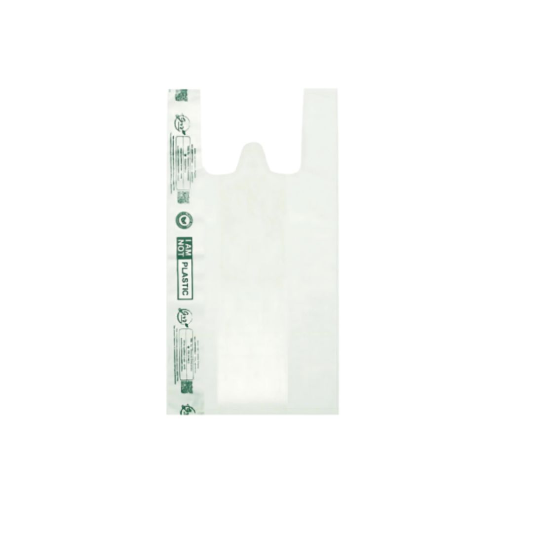 Compostable Carry Bag | 13 x 16 In | 30 Micron