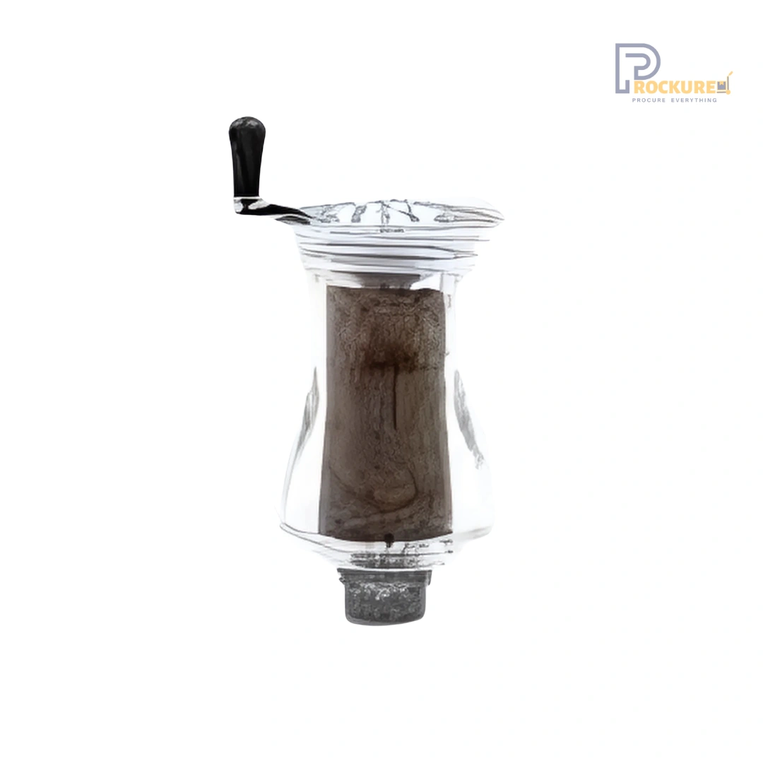 Bisetti Pesaro Pepper Mill 17.5 cm (Acrylic) | Lightweight & Sleek