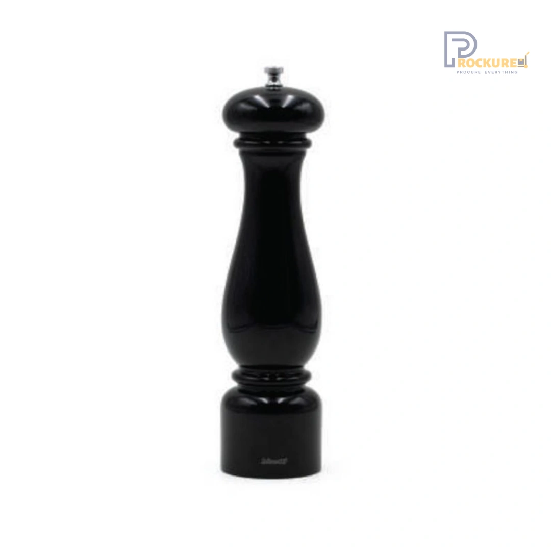 Bisetti Firenze Pepper Mill 32 cm (Black Glossy Lacquered Beech Wood) | Modern Classic