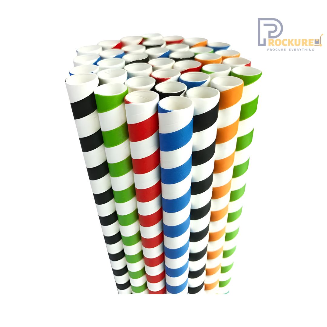 12mm Printed Paper Straws | 450 GSM