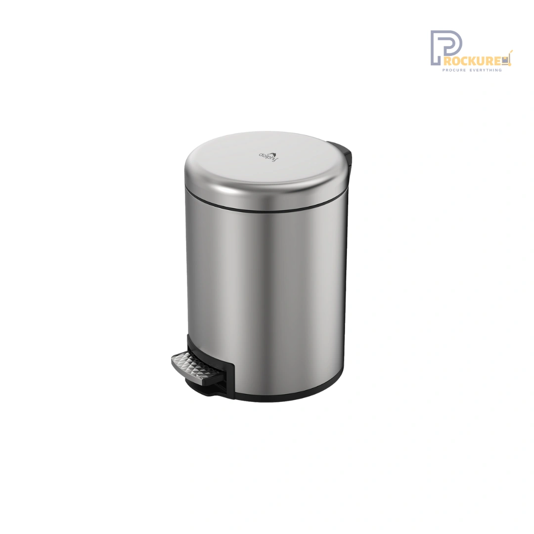 Dolphy Stainless Steel Bin – 5 Litre (Black)