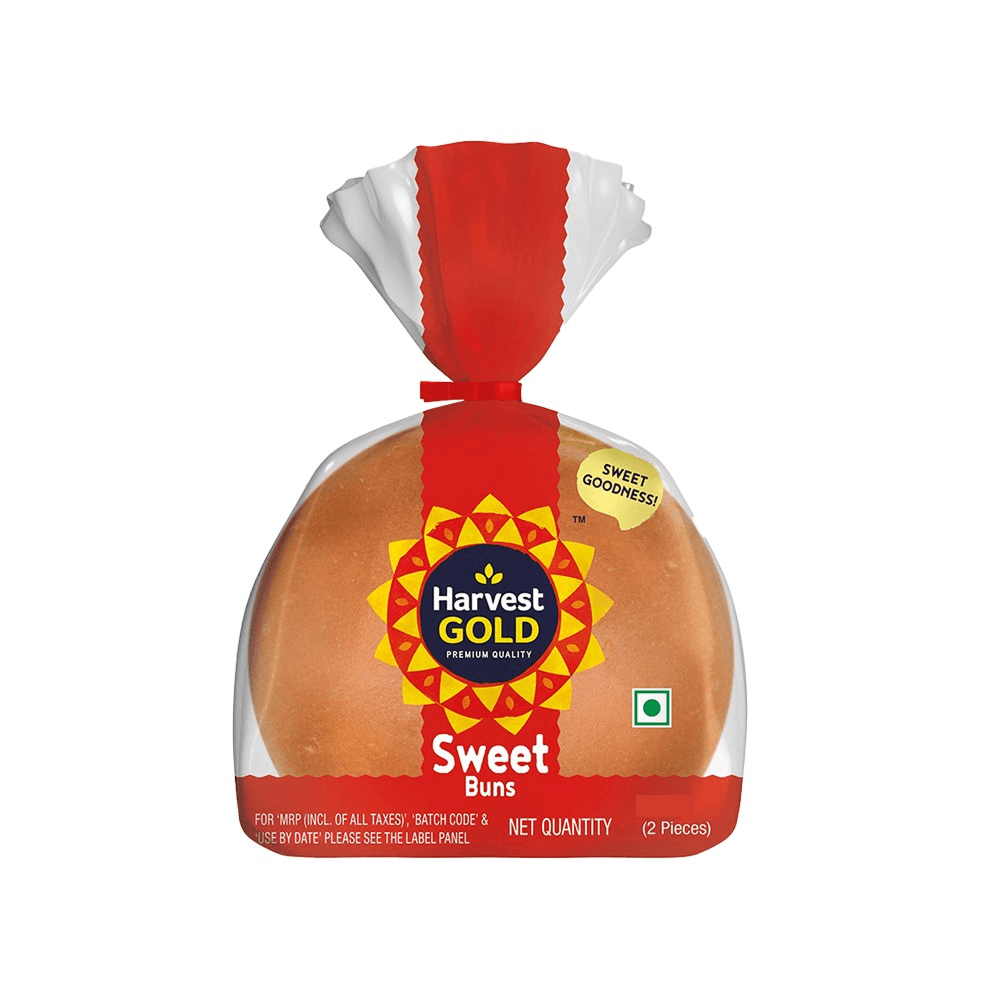 Harvest Tutti Frutti Sweet Bun 2 pcs/pack 150 gm