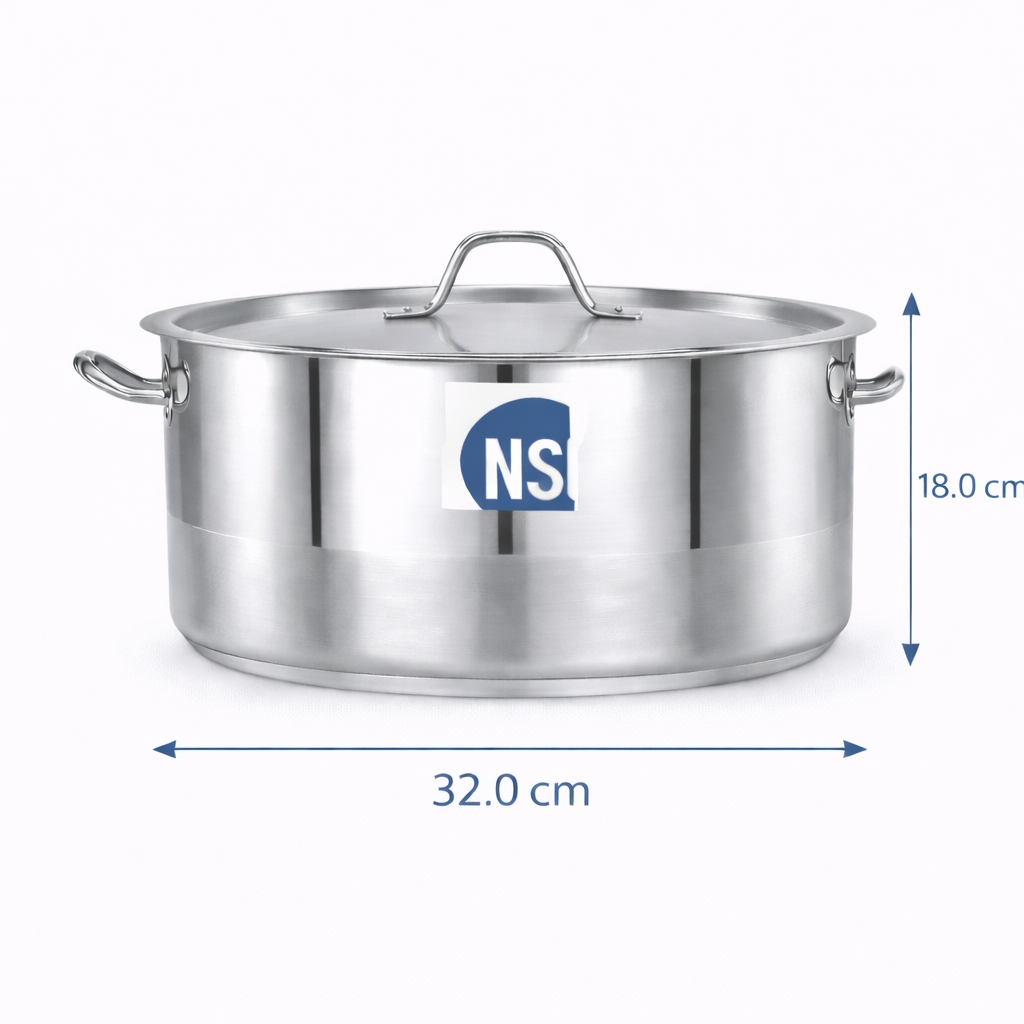 Pradeep Stainless Steel Cookpot 15 Litre - Cook plot 1/2 Size 32 x 18 cm 7229M/32