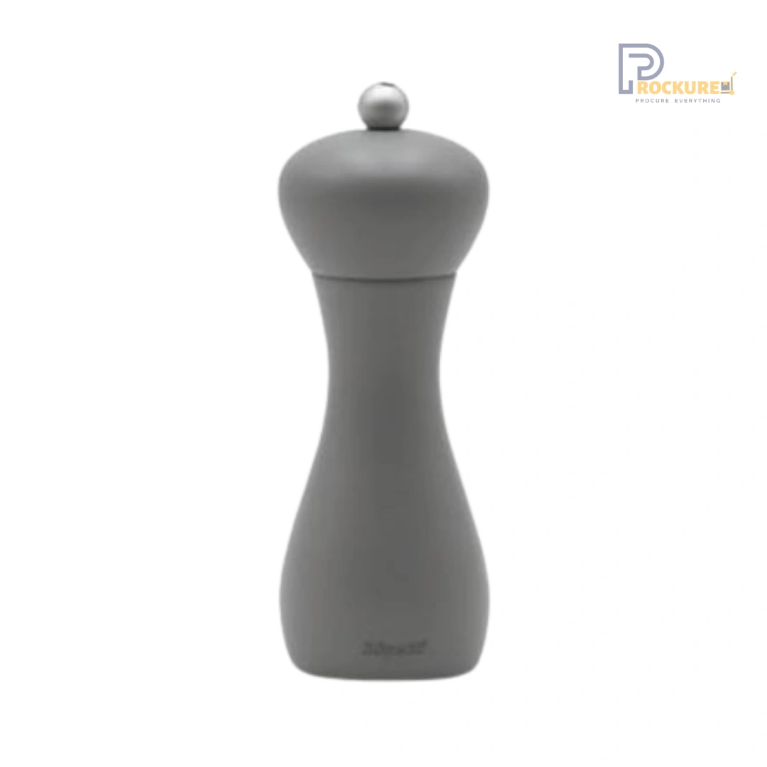 Bisetti Rimini Pepper Mill 18 cm (Grey Matt Finish) | Subtle & Sleek