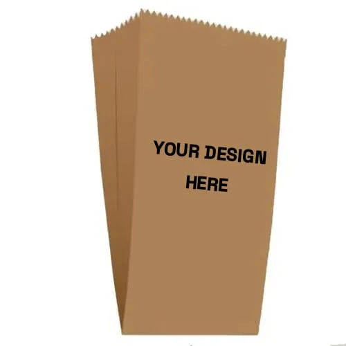 Customized V-Bottom paper Bag 65GSM, MOQ 50Kg