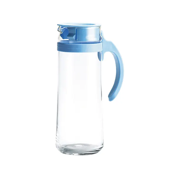Ocean Patio Glass Water Pitcher with Lid & Handle - 1265 ml | Multicolor