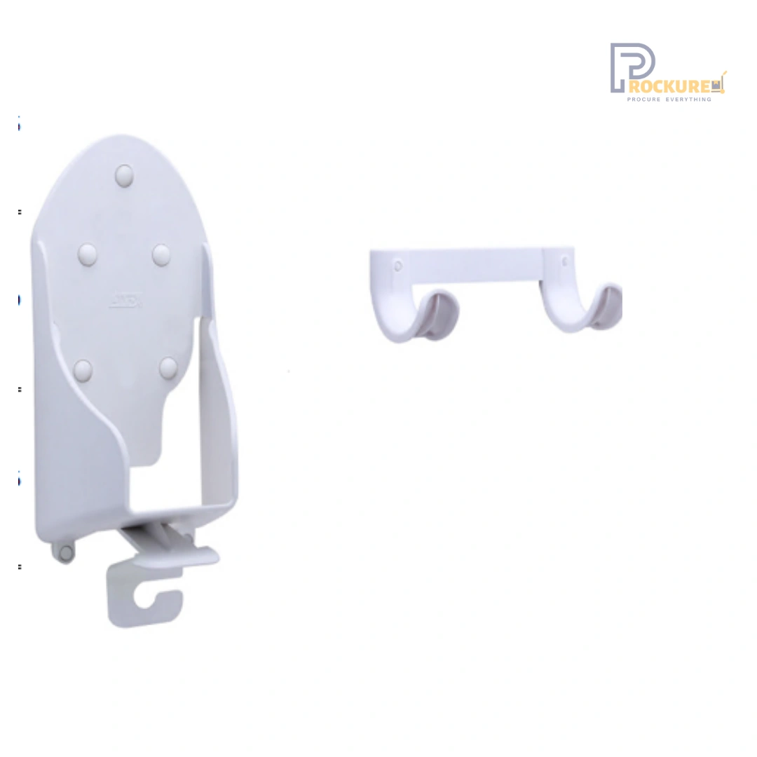 JVD Ironguard – H365/W141/D170mm, Wall Mount Iron & Board Hanger, Off-White