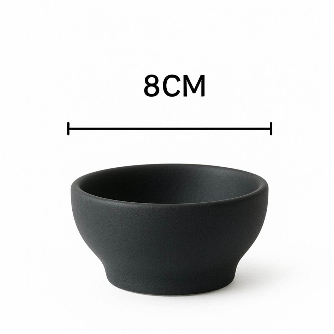 Sanaai Modern Black Deep Bowl Porcelain - 72 Pc Carton for Restaurants & Hotels