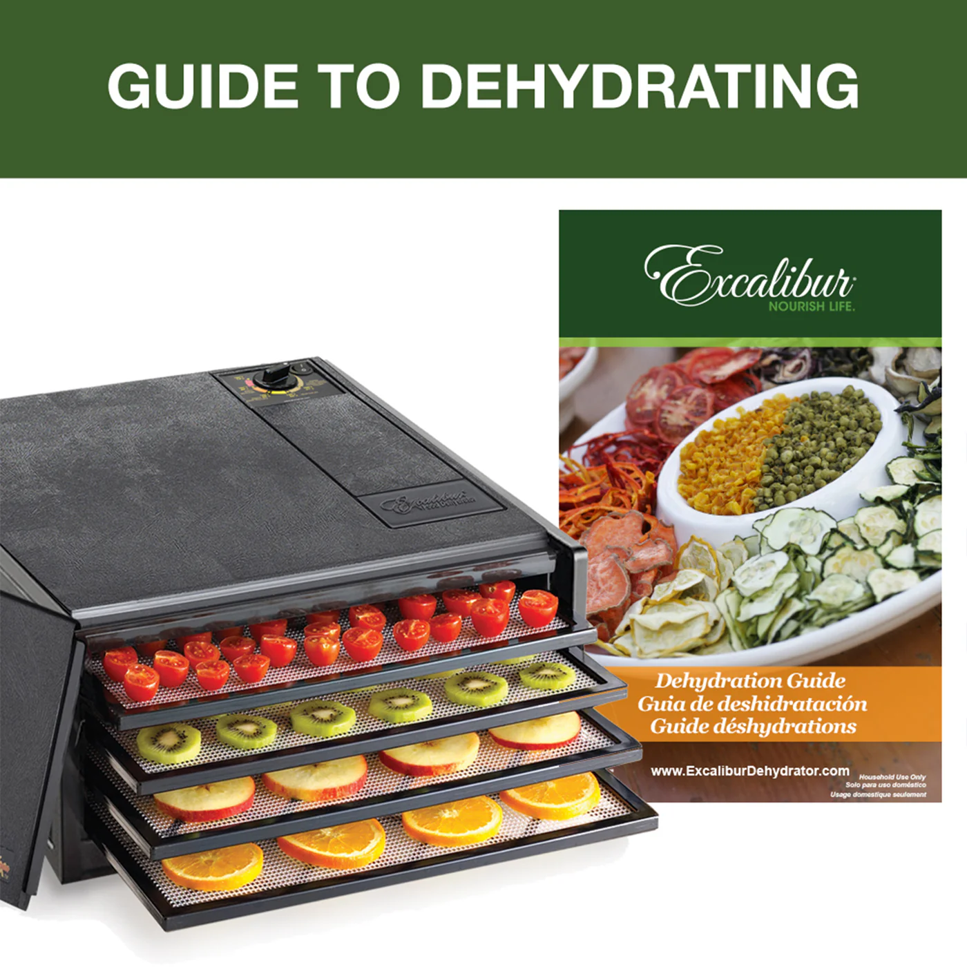 Excalibur 4-Tray Food Dehydrator – Compact Drying Space 44002200 5