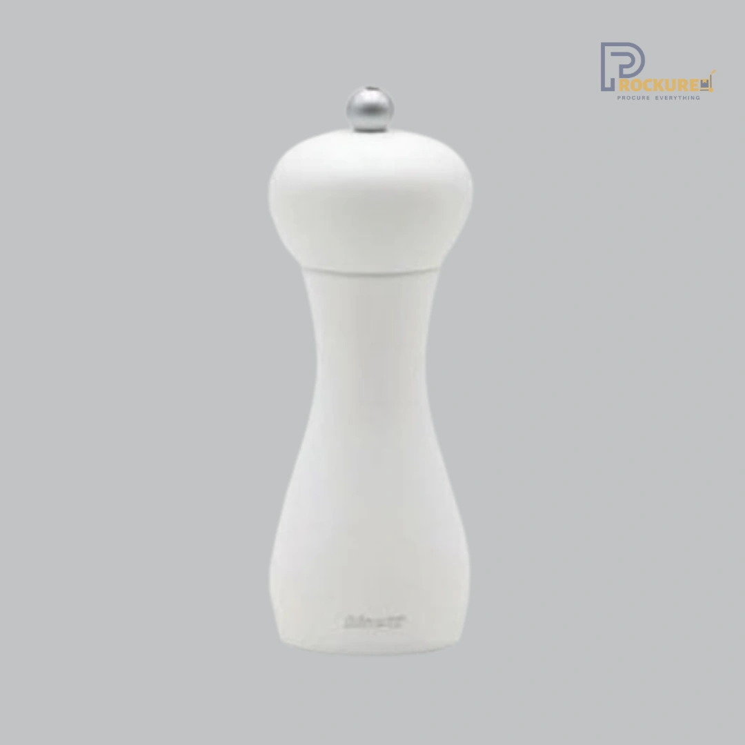 Bisetti Rimini Salt Mill 18 cm (White Matt Finish) | Crisp & Clean