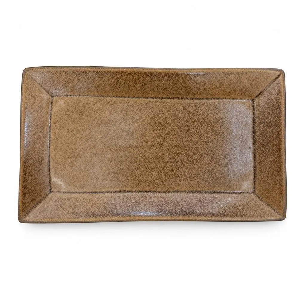 Meraami Field Ceramic Rectangular Serving Tray 26 cm