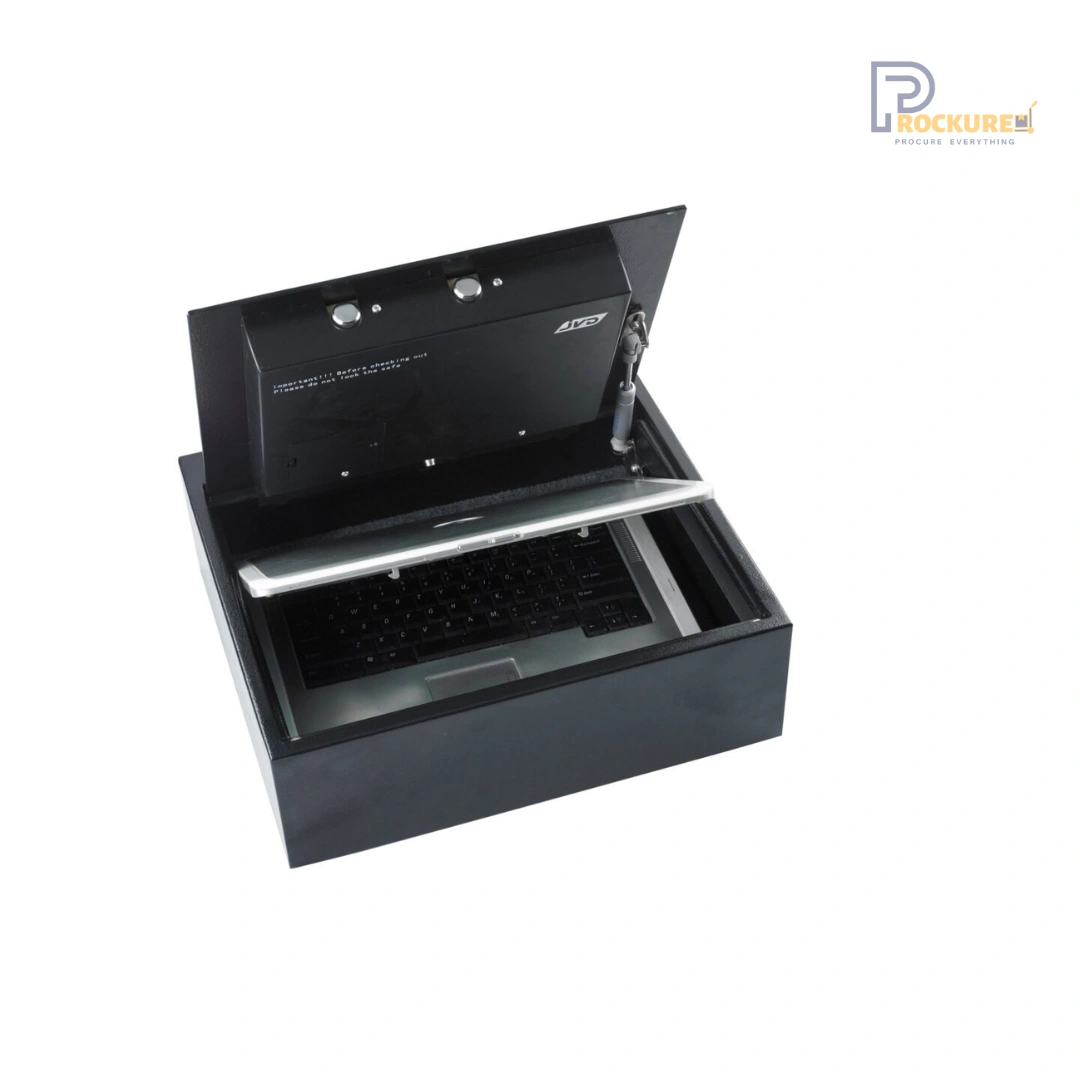JVD Iconic Plus Top Open Safe - 15" Laptop, Code Lock, Keylock, 200 Audit, Black 2