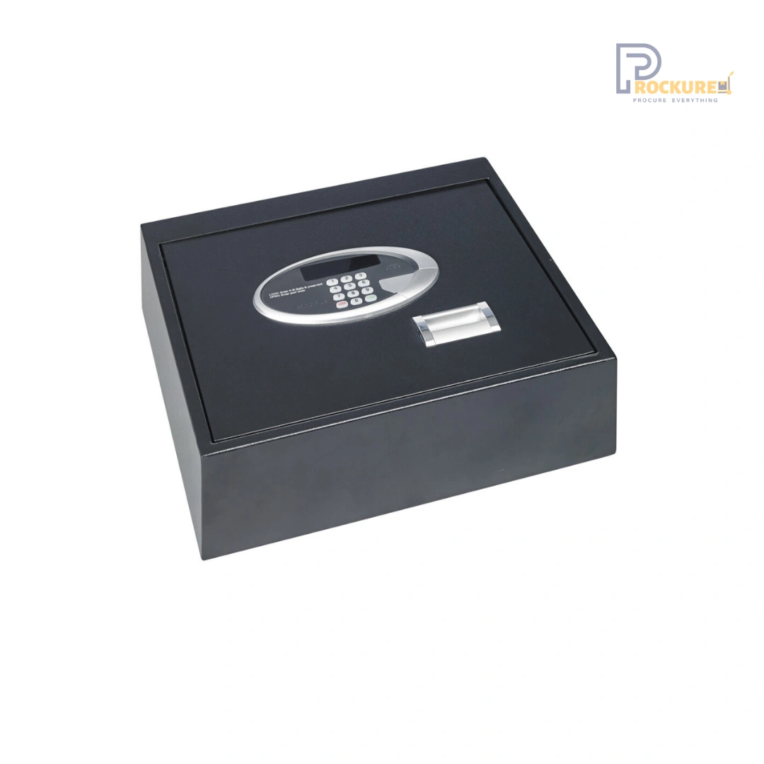 JVD Iconic Plus Top Open Safe - 15" Laptop, Code Lock, Keylock, 200 Audit, Black