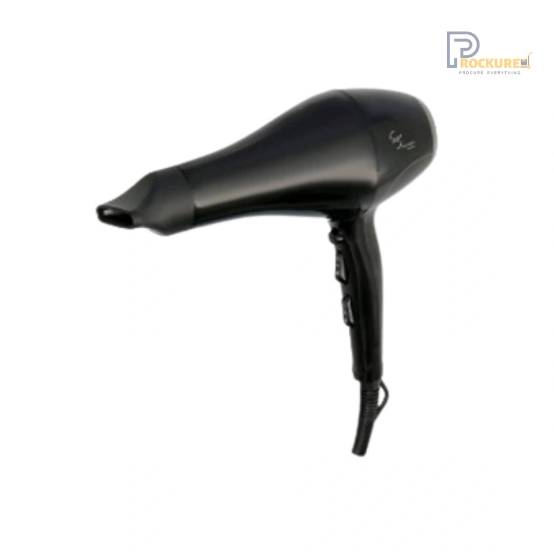 JVD Riviera Hair Dryer – 1875W, AC Motor, Ionic, Black, 2m Straight Cord