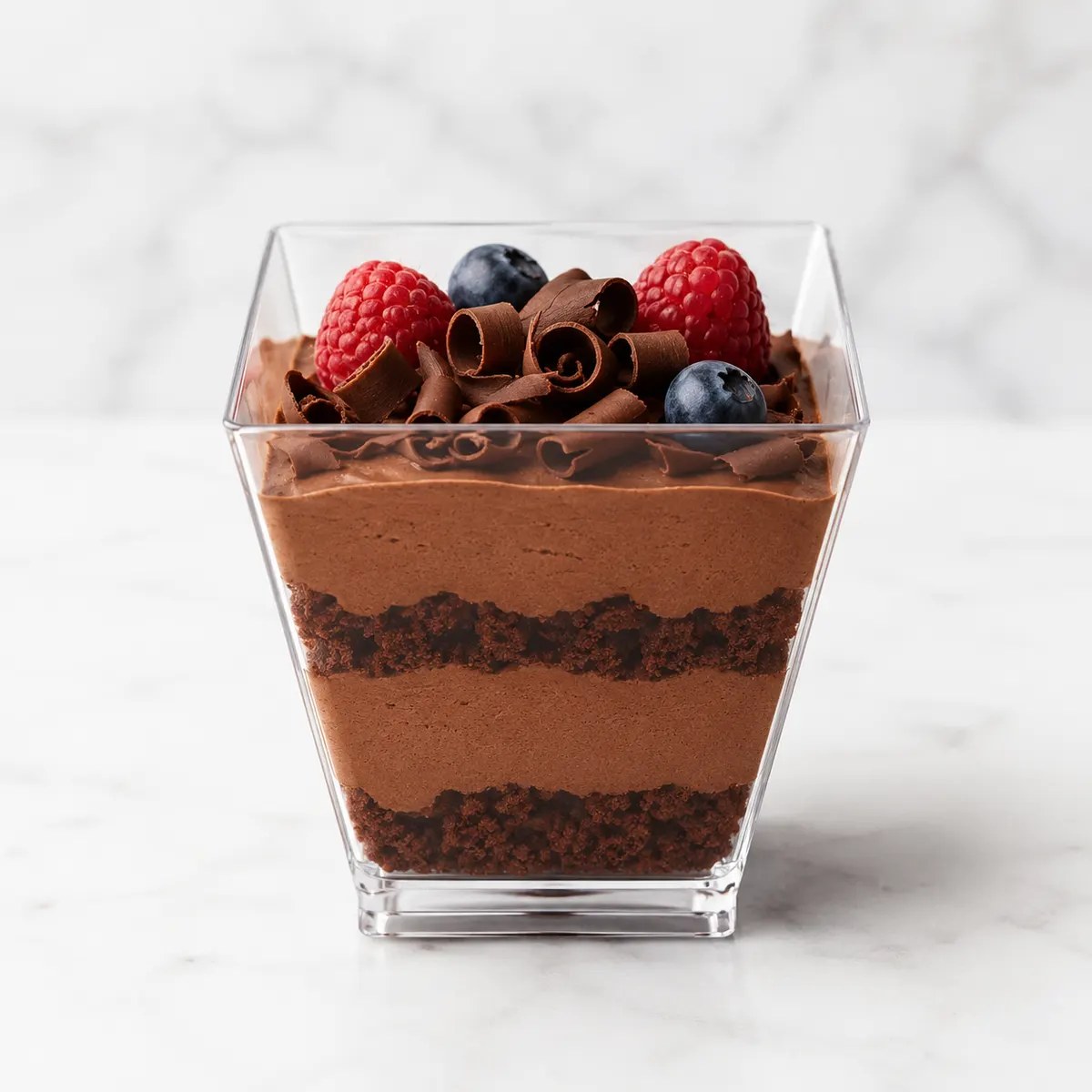 Acrylic Plastic Square Dessert Cup N56 2