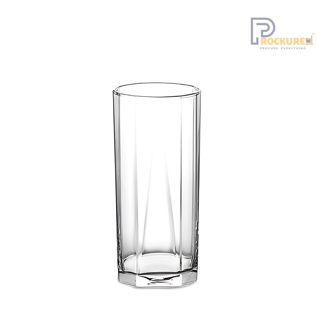 Ocean Pyramid Long Drink Tumbler - 380ml Exquisite Glassware (6 pc Carton)
