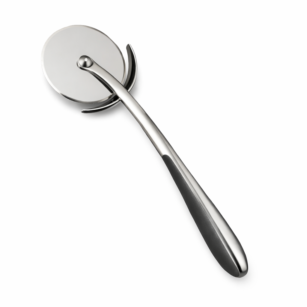 Pizza Cutter 7 CM Black Handle, Stainless Steel Rotary Wheel - PZACTR-BH