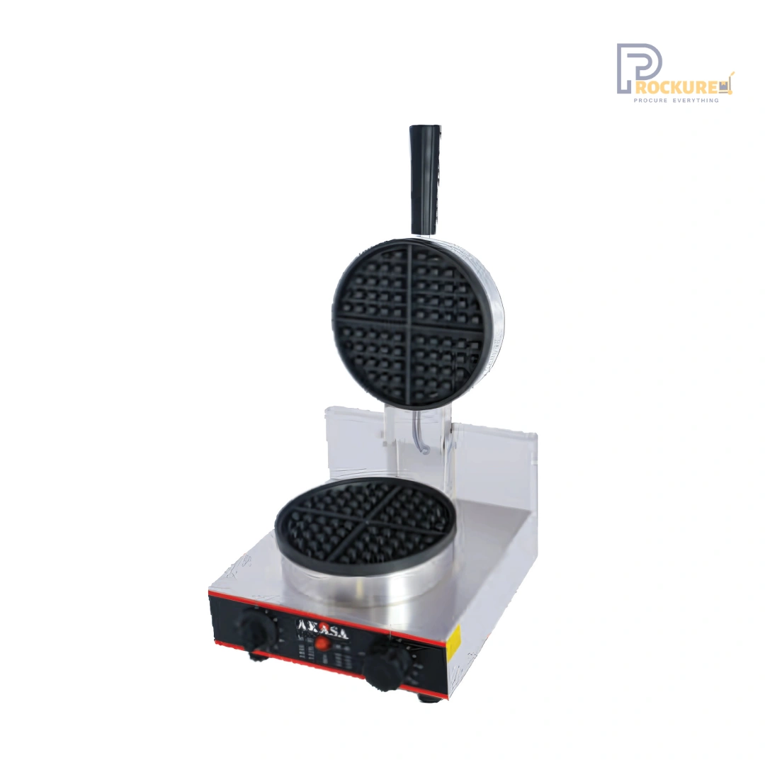 WCM7 Commercial Waffle Maker – Circular, 230V, 1.2kW, High-Temperature Control