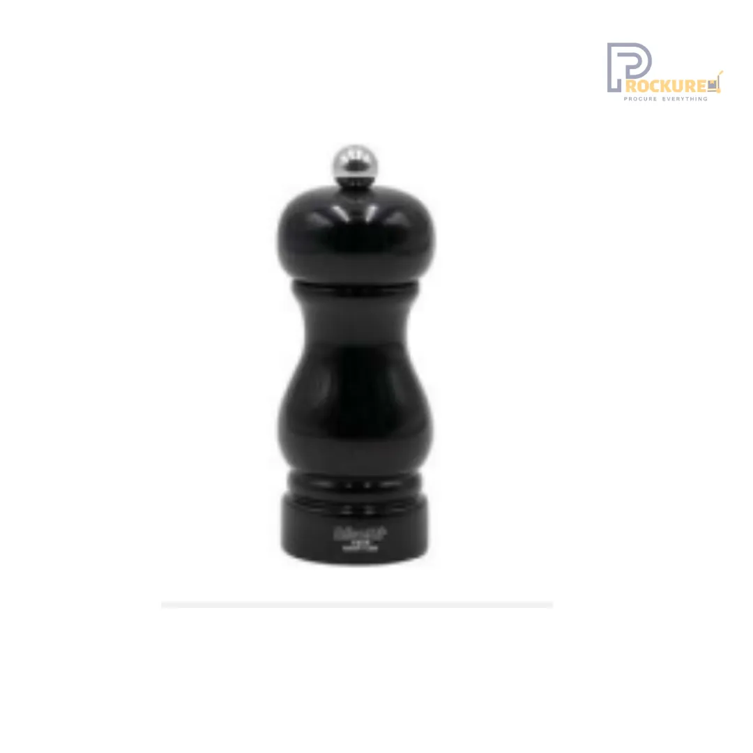Bisetti Sorrento Series Pepper Mill – 13 cm (Black) | Stylish & Modern Design