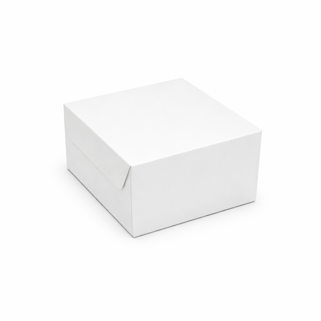 Small White Burger Box Virgin Kraft Paper-Lock Type
