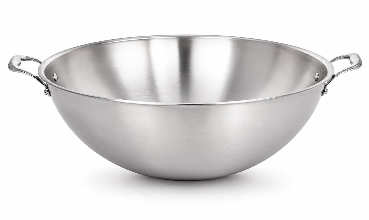 Avon Tri-Ply Kadhai 36 x 13 cm, 9L – Heavy-Duty Stainless Steel Wok | Even Heating & Induction Compatible
