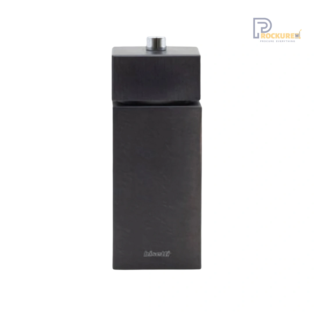 Bisetti Trento Salt Mill 16.5 cm (Square Black Finishing) | Sharp & Contemporary