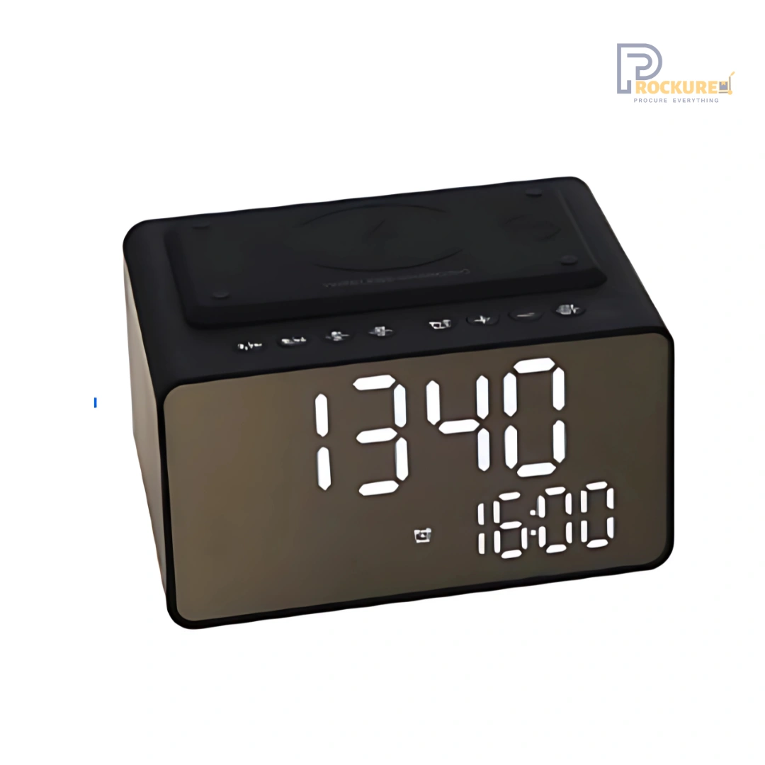 JVD Wave Docking Station – Sleek Wireless + Bluetooth Dock with Dimmable Display