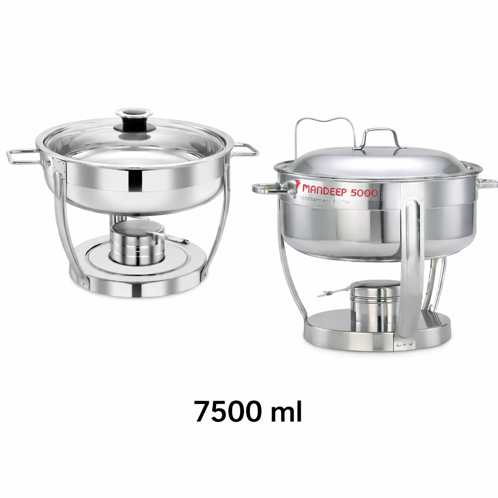 Pradeep Stainless Steel Round Chafing Dish 7.5 Litre