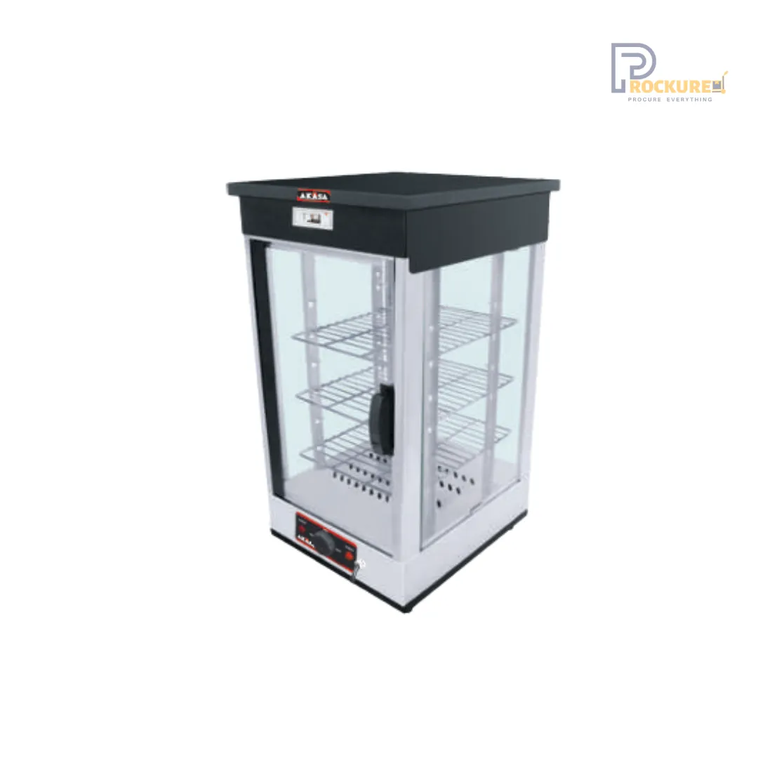 AKASA Efficient Electric Food Warmer, Stainless Steel - FW 604 ANG