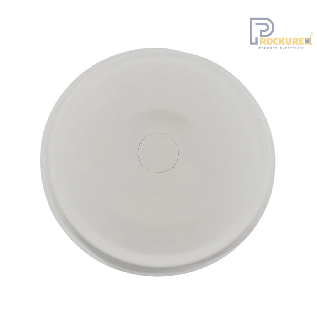 Bagasse Flat Lid With Straw Cut 90 mm For 300 / 360 / 480 / 600 ml Cup