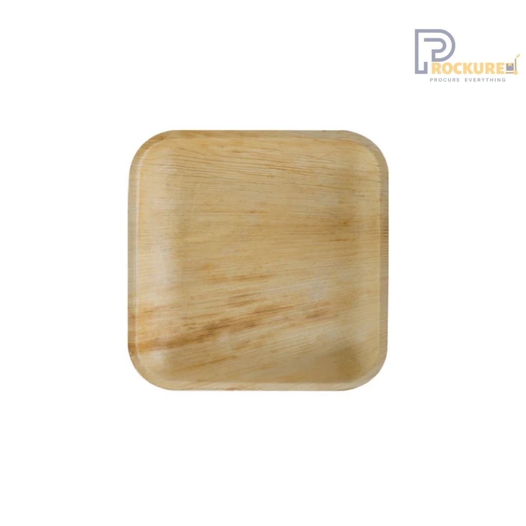 Areca Leaf 4 Inch Square Plate