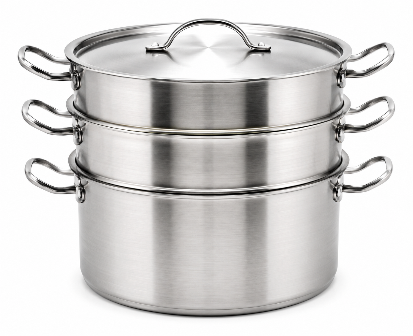Avon 2-Tier Stainless Steel Steamer 49L with Encapsulated Base