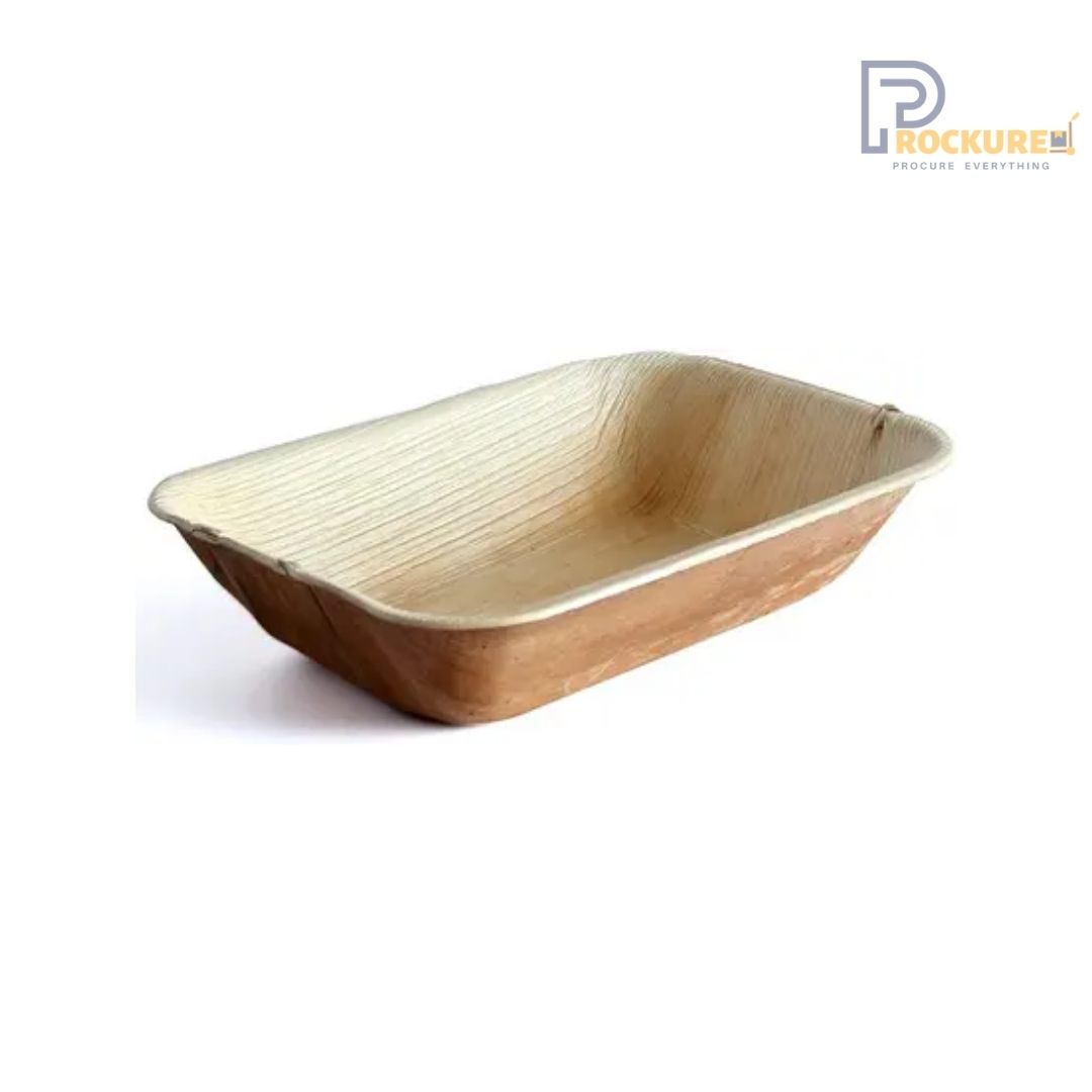 Areca Leaf 9 x 6 Inch Rectangle Deep Bowl