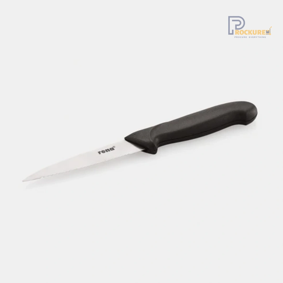 RENA Paring Knife Serrated Edge – Sharp & Ergonomic