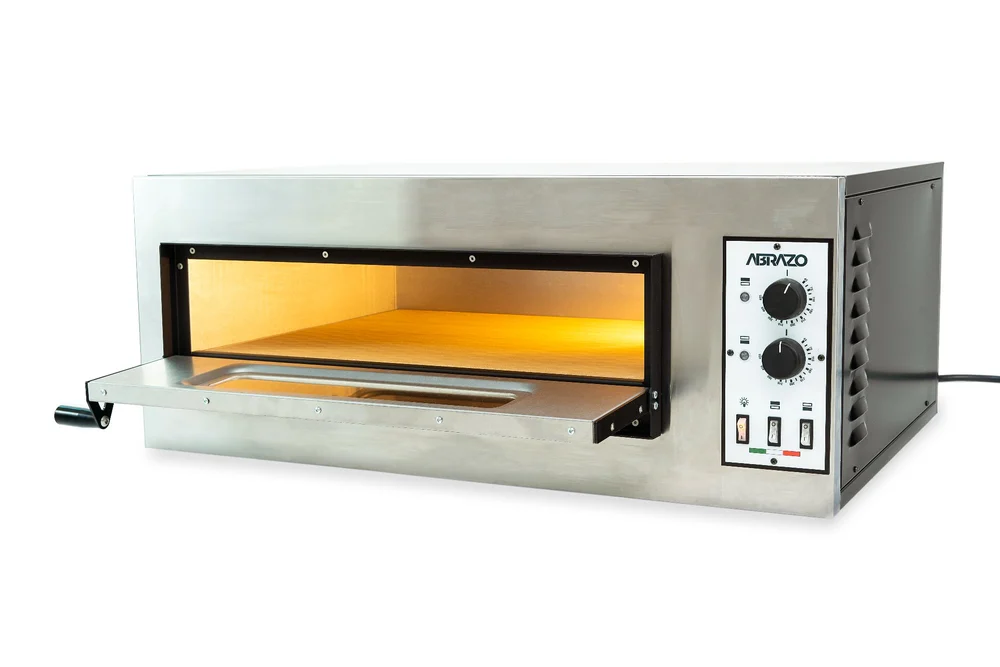 Abrazo AP-1/50 Electric Pizza Oven Single Deck 50 24 x 20 x 4.5 Inch