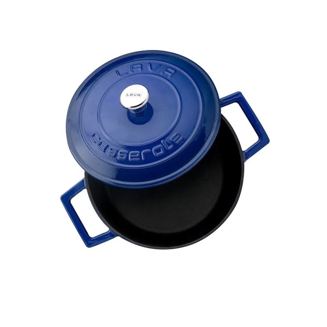 Lava Cast Iron Casserole 20 cm - Round Casserole 3