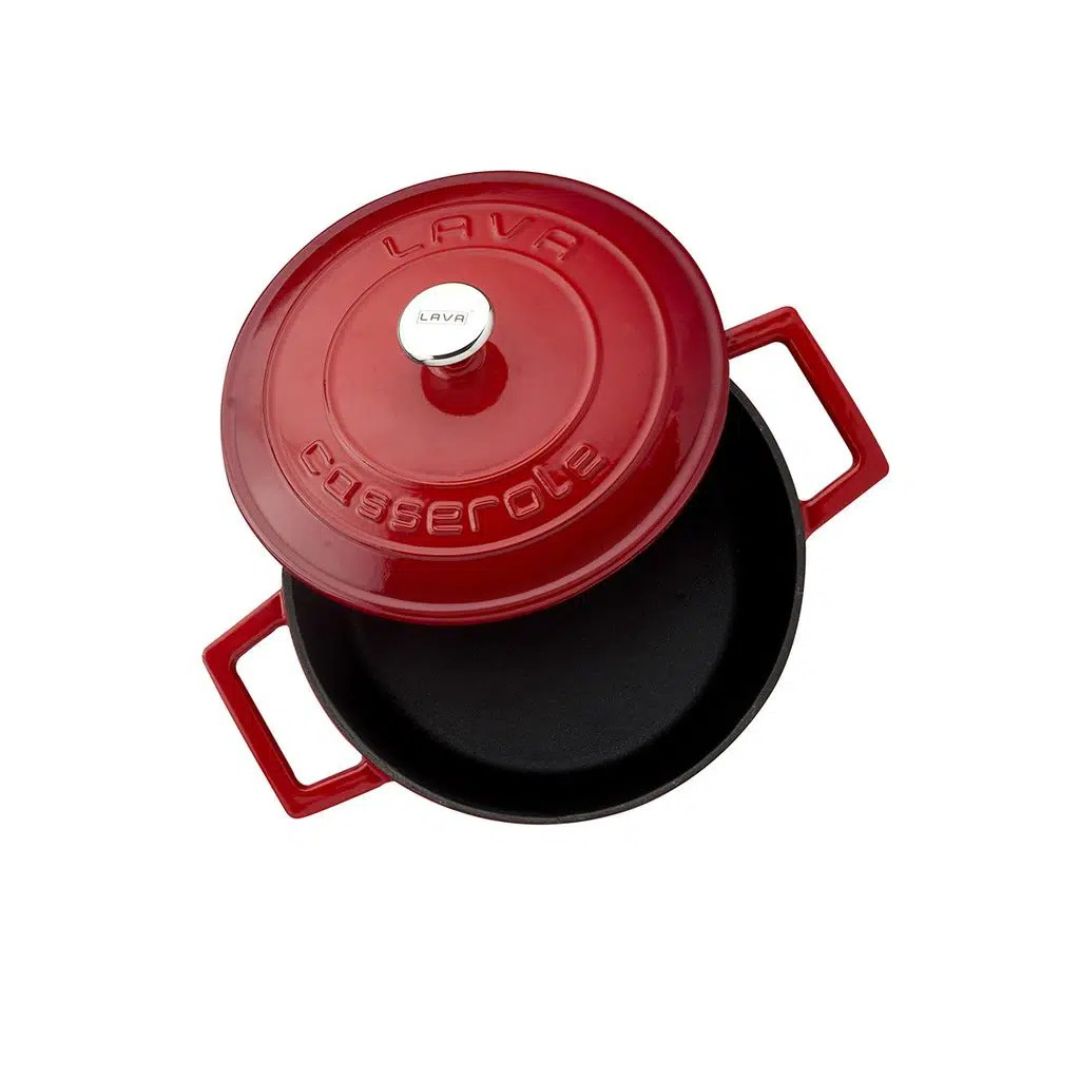 Lava Cast Iron Casserole 20 cm - Round Casserole 6