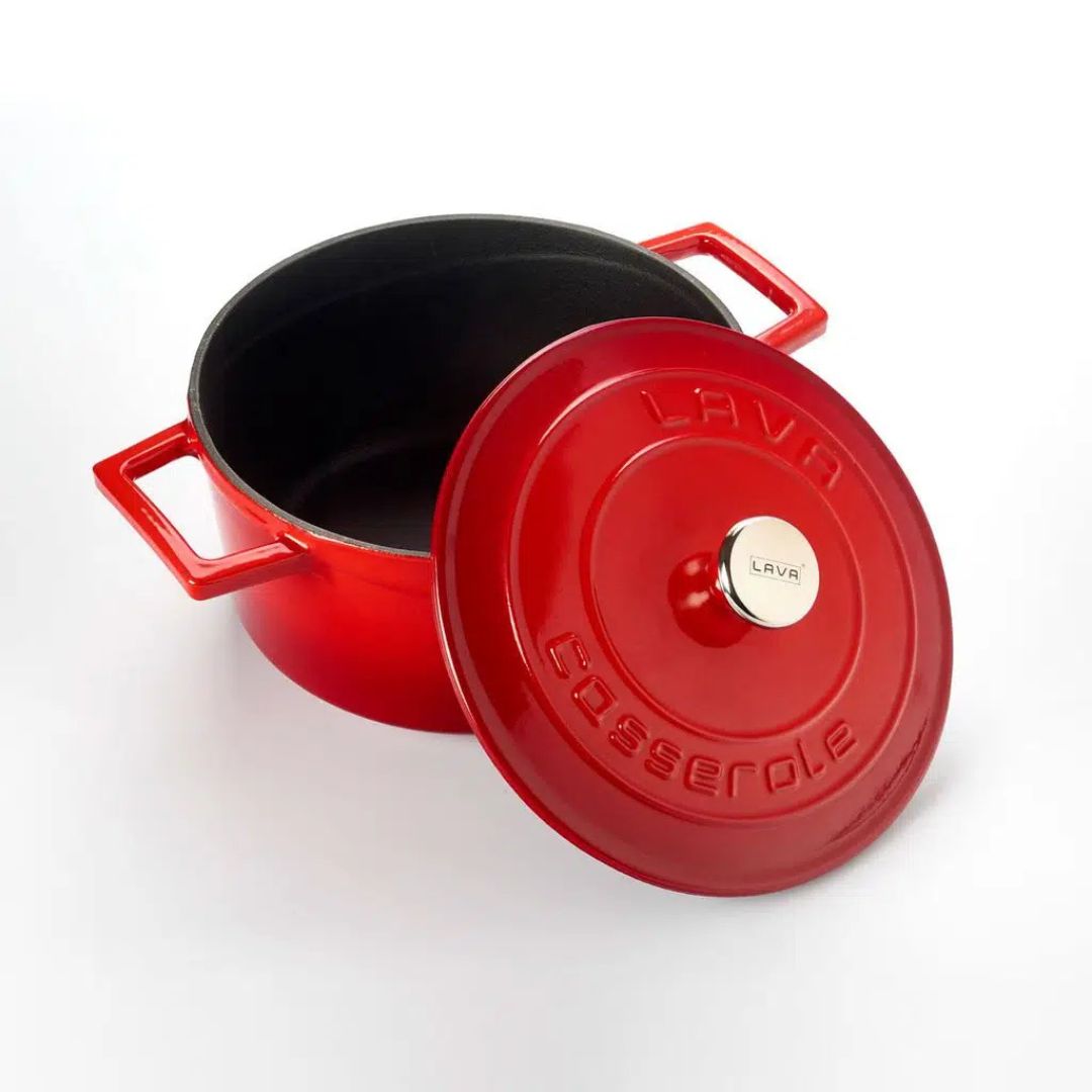 Lava Cast Iron Casserole 20 cm - Round Casserole 7