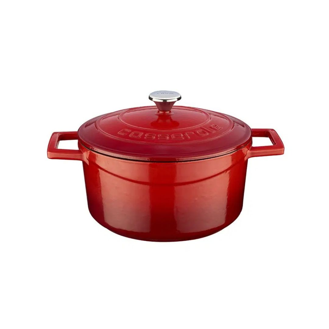 Lava Cast Iron Casserole 20 cm - Round Casserole 8