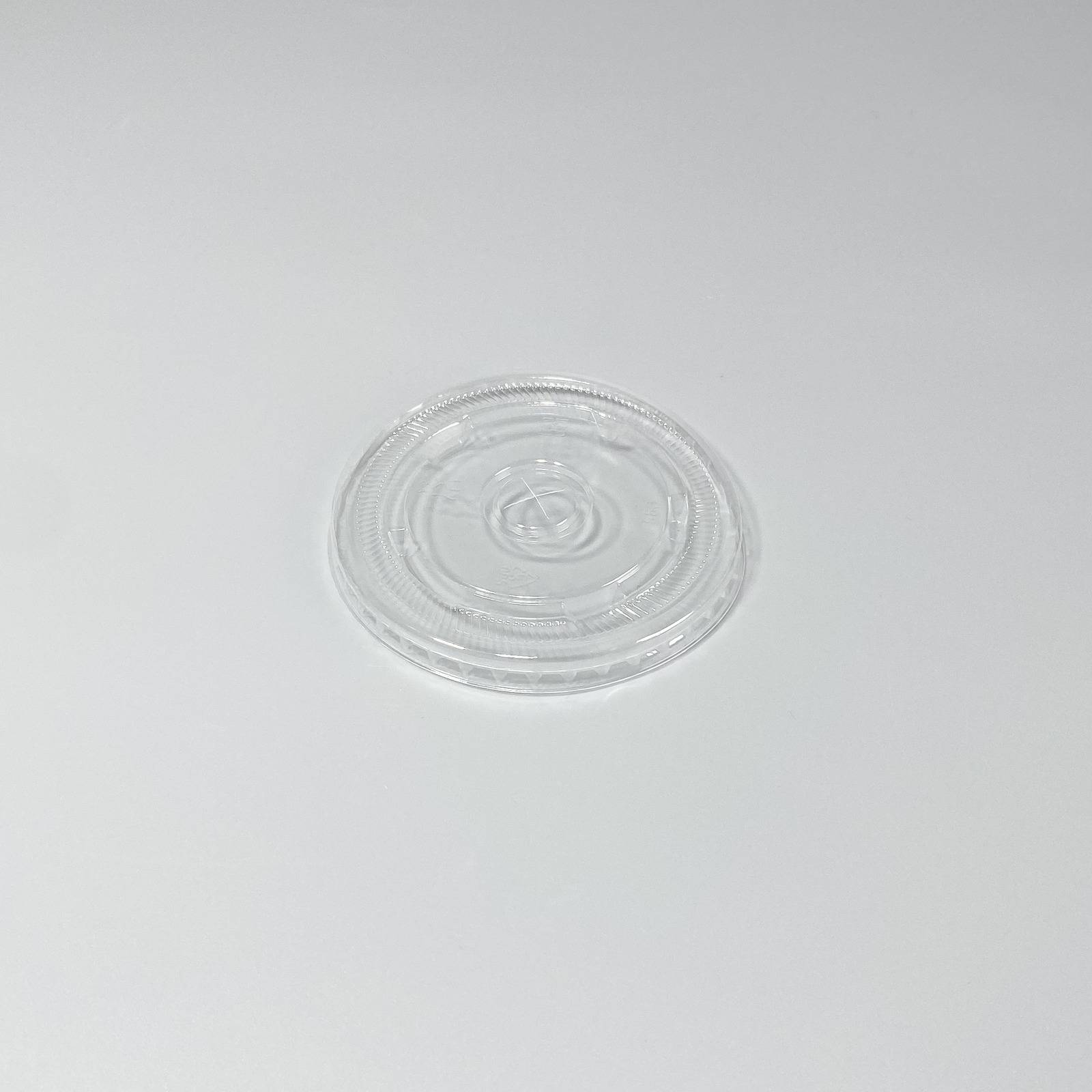 Flat Plastic Lid 90mm For 300/360/480/600ml Cups (PET)