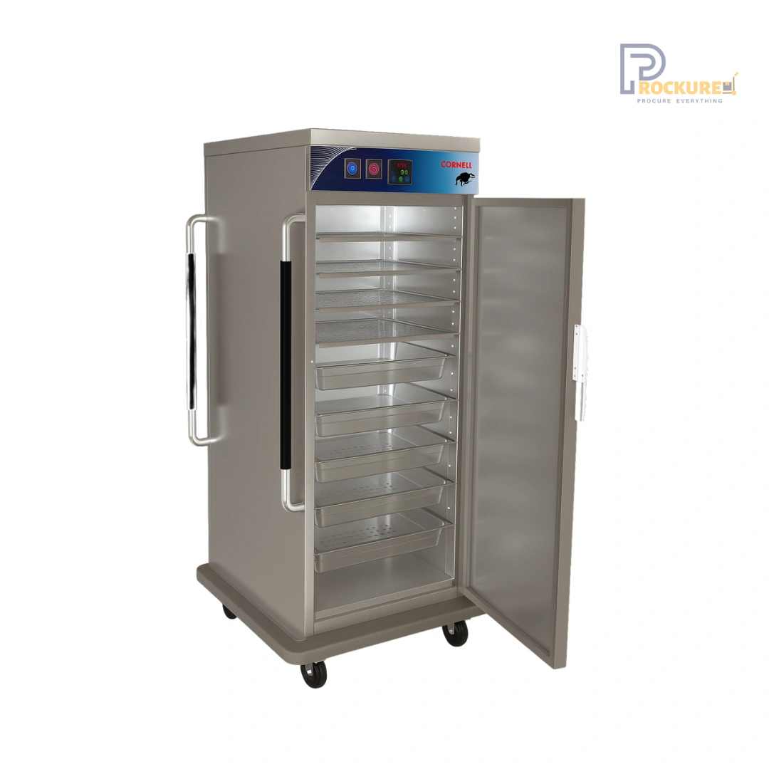 Cornell  Hot Food Holding Trolley – 18 GN Pan Capacity, SS, Single Door HBC17M 2