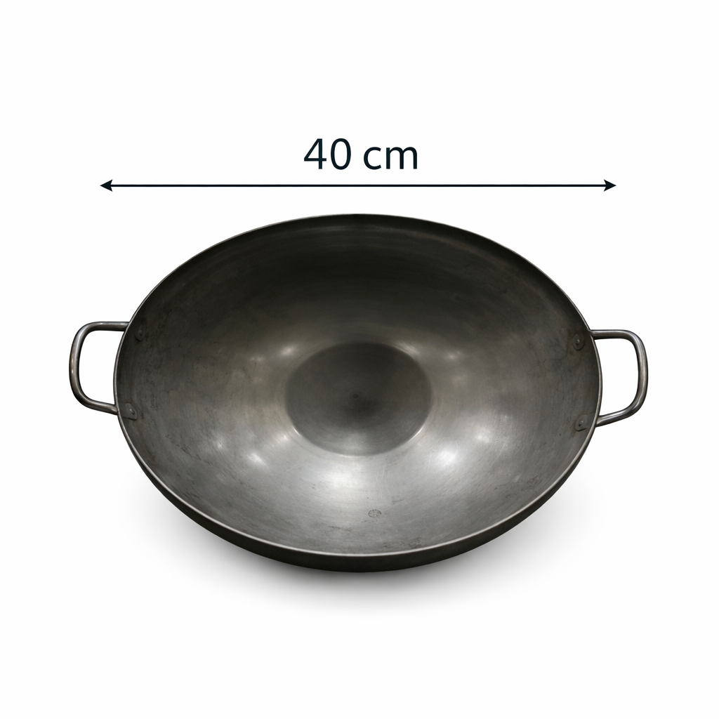 Black Kadai Carbon Steel 40 cm - KDI-B/40